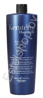 Шампунь для выпрямленных и химически поврежденных волос FANOLA MINSK Keraterm Hair ritual 1000 мл