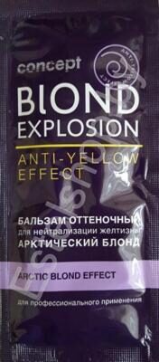 Бальзам оттеночный для волос светлых оттенков АРКТИЧЕСКИЙ блонд CONCEPT MINSK Blond Expolosion Balsam Arctic Effect 15 мл