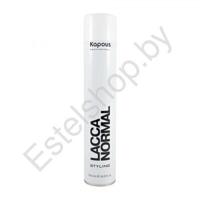 Лак аэрозольный для волос нормальной фиксации KAPOUS MINSK Lacca Normal 750 мл