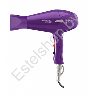 Профессиональный фен для укладки волос "Tornado 2500" Kapous фиолетовый KAPOUS MINSK