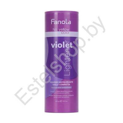 Пудра FANOLA Антижелтая фиолетовая обесцвечивающая для волос No Yellow Color, 450 г