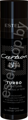 Шампунь-Turbo для волос и тела ALPHA HOMME CARBON TURBO ESTEL 250 мл