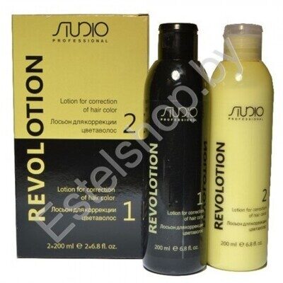 Лосьон для коррекции цвета волос RevoLotion STUDIO KAPOUS MINSK 200 мл + 200 мл