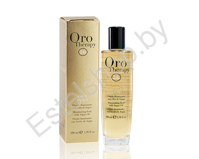 Масло-сыворотка для волос с аргановым маслом и микрочастицами золота FANOLA MINSK Oro Therapy 24k Oro Puro 100 мл