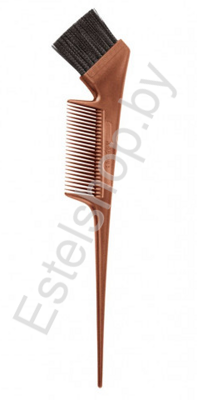 Кисть с расческой для окрашивания волос (бронзовая) KAPOUS MINSK