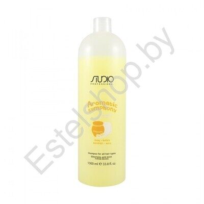 Шампунь для всех типов волос Молоко и Мед STUDIO KAPOUS MINSK Aromatic Symphony Milk Honey 1000 мл