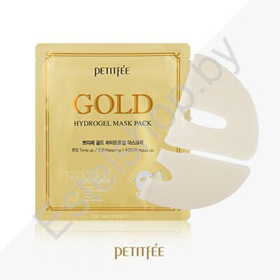 Маска для лица гидрогелевая с золотом Petitfee Gold Hydrogel Mask Pack 1 шт