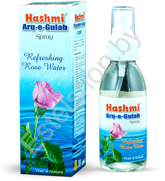 Спрей Розовая вода Экстракт розы, Эфирное масло розы HASHMI 100 мл