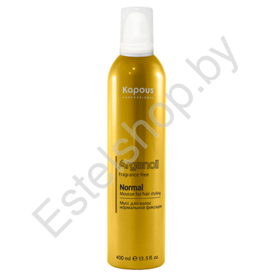 Мусс для укладки волос нормальной фиксации с маслом арганы KAPOUS Minsk Arganoil Normal Mousse 400 мл