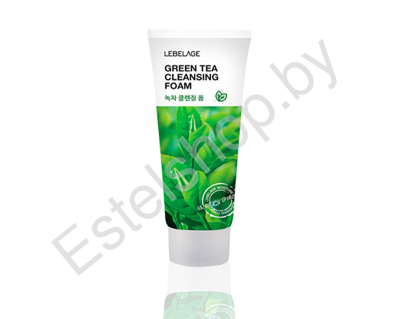 Очищающая пенка для умывания Lebelage GREEN TEA CLEANSING FOAM с экстрактами зеленого чая и лечебных трав  100 ml