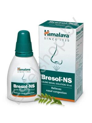 Капли-спрей для носа Бресол-НС (Bresol-NS Himalaya) сухость слизистой, заложенность носа, аллергия, простуда, инфекции верхних дыхательных путей 10 мл