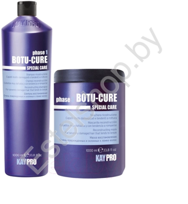 Набор косметики для волос Kaypro Botu-Cure для сильно поврежденных (Маска 1000 мл + Шампунь 1000 мл)