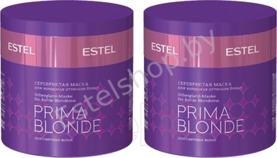 Маска для волос Серебристая для Холодных оттенков блонд PRIMA BLONDE ESTEL, (2 шт x 300 мл)