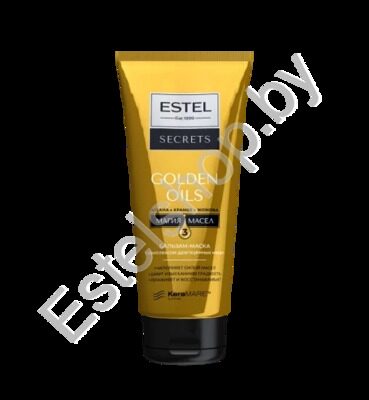 Бальзам-маска c комплексом драгоценных масел для волос SECRETS "GOLDEN OILS" ESTEL, 200 мл