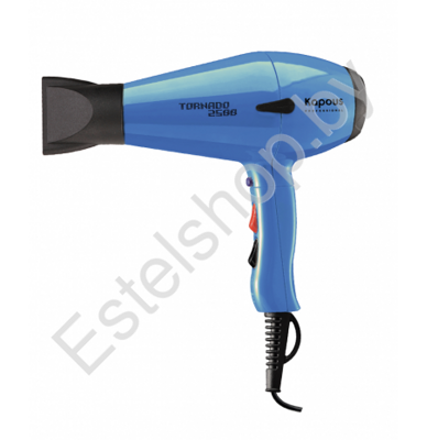 Профессиональный фен для укладки волос "Tornado 2500" Kapous синий KAPOUS MINSK