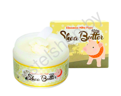 Крем универсальный питательный Масло Ши ELIZAVECCA Milky Piggy Shea Butter 100% 88 г