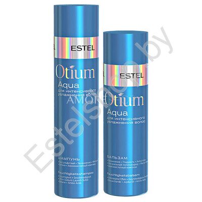 Набор AQUA OTIUM ESTEL для интенсивного увлажнения волос (шампунь 250 мл, бальзам 200 мл)