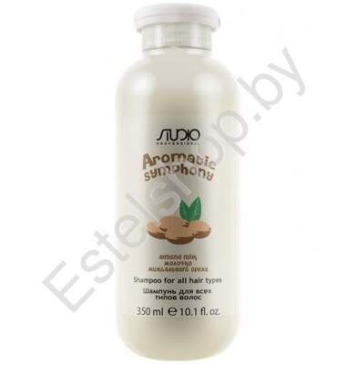 Шампунь для всех типов волос Молочко миндального ореха STUDIO KAPOUS MINSK Aromatic Symphony Almond Milk 350 мл